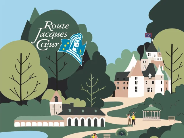 Route Jacques Cœur｜Aude Bernardet map brochure
