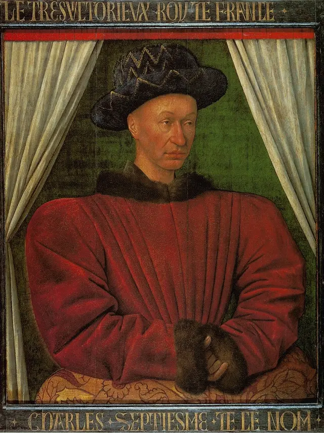 King Charles VII by Jean Fouquet, painted circa 1450–1455