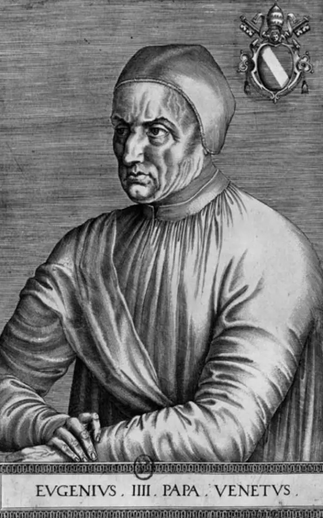 Portrait of Pope Eugene IV by Jean Fouquet, Paris, 1568