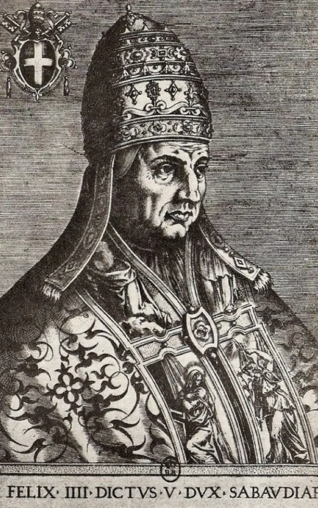 Portrait of Pope Felix V Based on an Italian Engraving, 1568